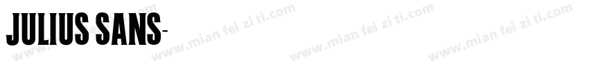 JULIUS SANS字体转换